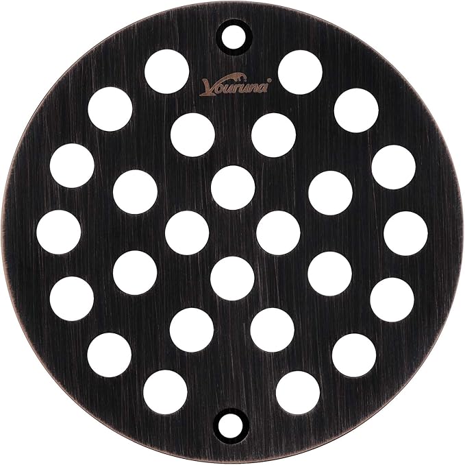 4-Inch Screw-in Shower Strainer Drain Cover Replacement Floor Strainer by vouruna