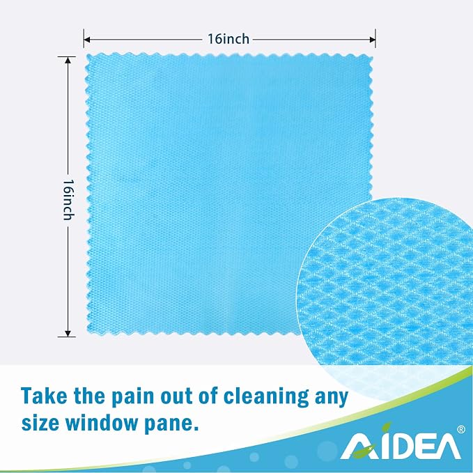 AIDEA Microfiber Glass Cleaning Cloths, Lint Free Quickly Clean Windows - Image 7
