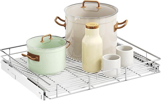 LOVMOR Pull Out Cabinet Organizer 30" W x 21½" D, Kitchen Cabinet Pull Out by LOVMOR