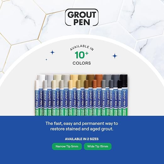 Grout Pen Tile Paint Marker: Waterproof Grout Paint, Tile Grout Colorant and - Image 9