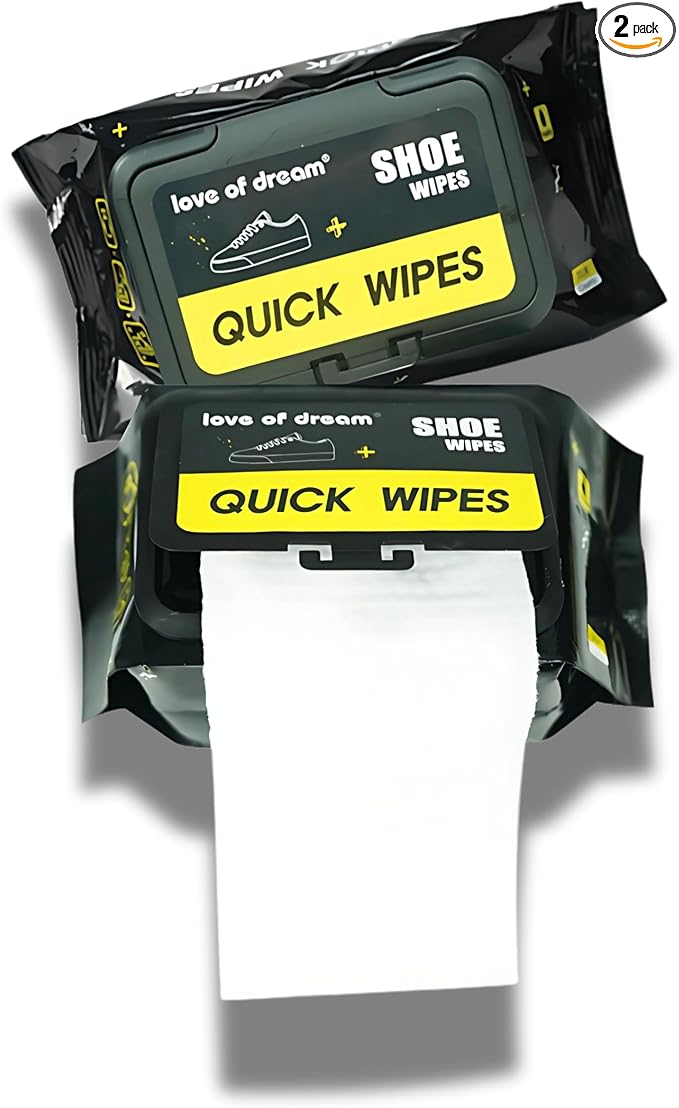 Shoe Wipes – 2 Pack Disposable, Pre-Moistened Sneaker & Shoe Cleaning Wipes – by Unknown