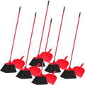 Maxcheck 6 Pcs Broom and Dustpan Set 54 Inch Heavy Duty Indoor Brooms by Maxcheck