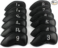 CRAFTSMAN GOLF 12pcs or 1pc Thick Synthetic Leather Golf Iron Head Covers Set by CRAFTSMANGOLF