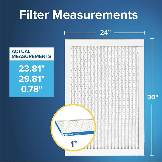 Filtrete 24x30x1 AC Furnace Air Filter, MERV 13, MPR 1900, Premium Allergen - Image 3
