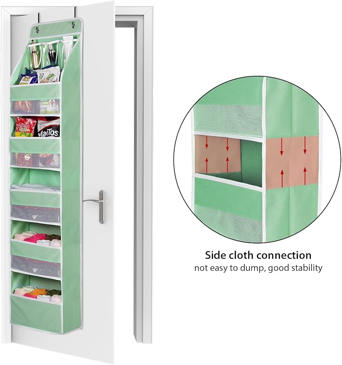 Univivi 6-Shelf Over Door Hanging Organizer Fabric Baby Door Storage - Image 4