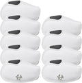 Golf Iron Covers 9pcs or 1pc Saffiano Leather Magnetic Club Headcover by EighteenH