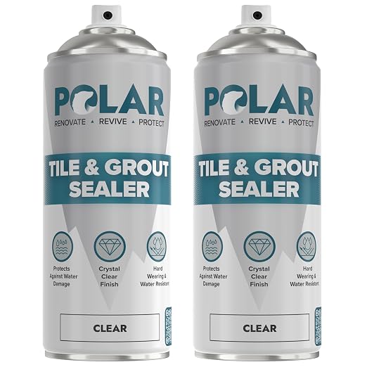 Polar Tile & Grout Sealer Clear Aerosol Spray by PolarCoatings