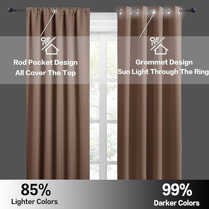 RYB HOME RV Camper Door Window Curtains -Blackout Privacy Curtains & Drapes - Image 5