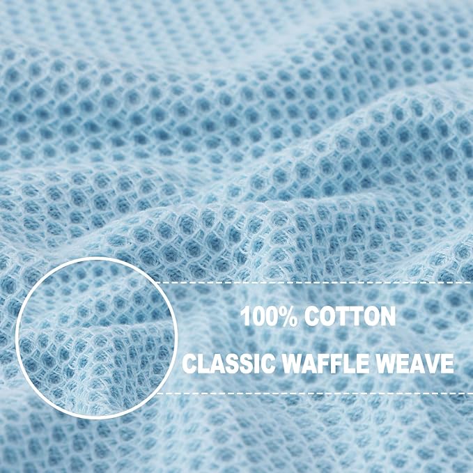 Homaxy 100% Cotton Waffle Weave Kitchen Dish Cloths, Ultra Soft Absorbent Quick - Image 2