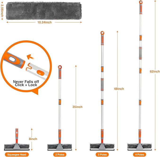 LOMIDA 2-in-1 Window Squeegee Cleaner - Image 2