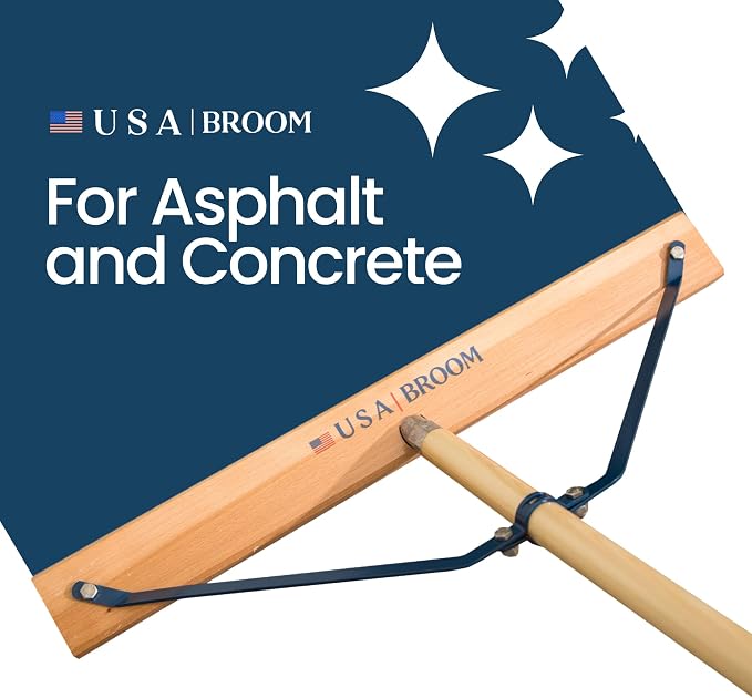 36" Heavy Duty Outdoor Push Broom - Image 2