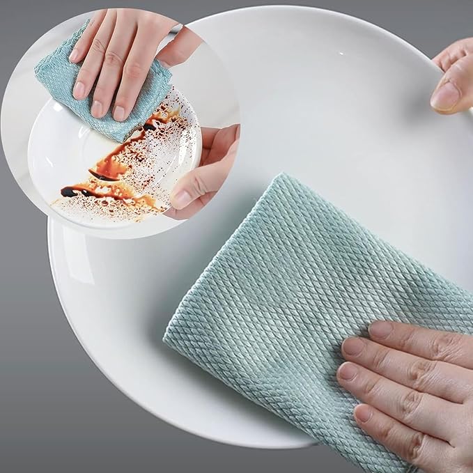 Microfiber Glass Cleaning Cloth, 10 Multi-Functional Reusable Lint Free Cloths - Image 6