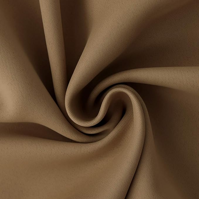 BGment Taupe Blackout Curtains 63 Inches Length 2 Panels - Image 7