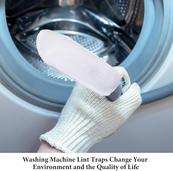 LEIFIDE 10 Pieces Lint Traps for Washing Machine Hose and Cable Ties Set - Image 7