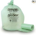 Plasticplace 40-45 Gallon Compostable Trash Bags │ 1 Mil │ Green Tint Garbage by Plasticplace