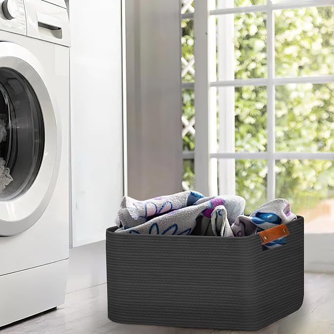 Large Collapsible Laundry Basket, Clothes Hamper - Image 4