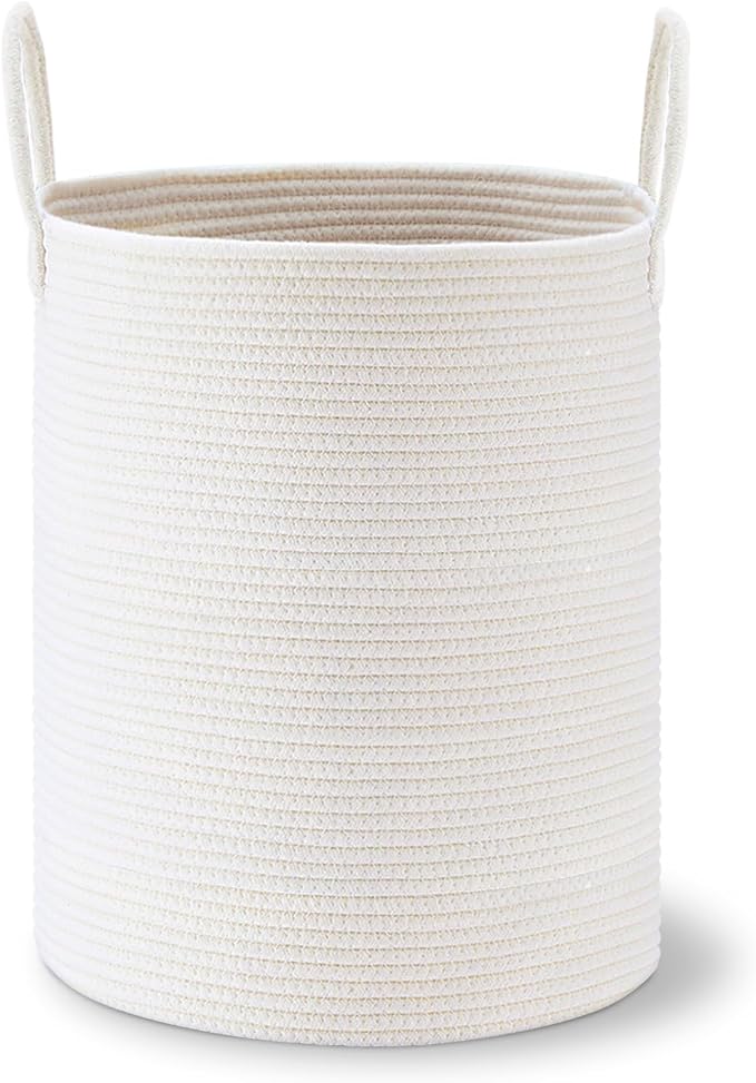 VIPOSCO Large Laundry Hamper, Tall Woven Rope Storage Basket - Image 8
