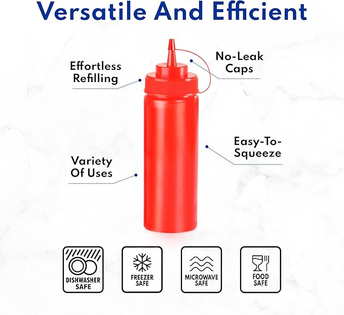 New Star Restaurant Quality Plastic Squeeze Bottle - Image 4