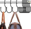24-Pack Purse Hangers for Closet, Large 5-inch Twist Design Hooks for Bags by DHYLRICHER