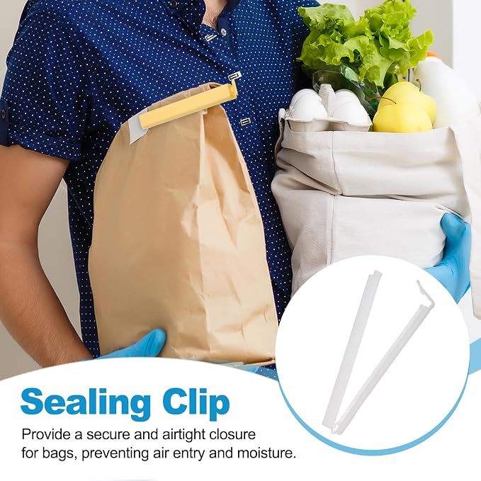 PATIKIL Sealing Clips 4.3 Inch, 10 Pack Reusable Plastic Bag Clip Clamp Sealer - Image 5