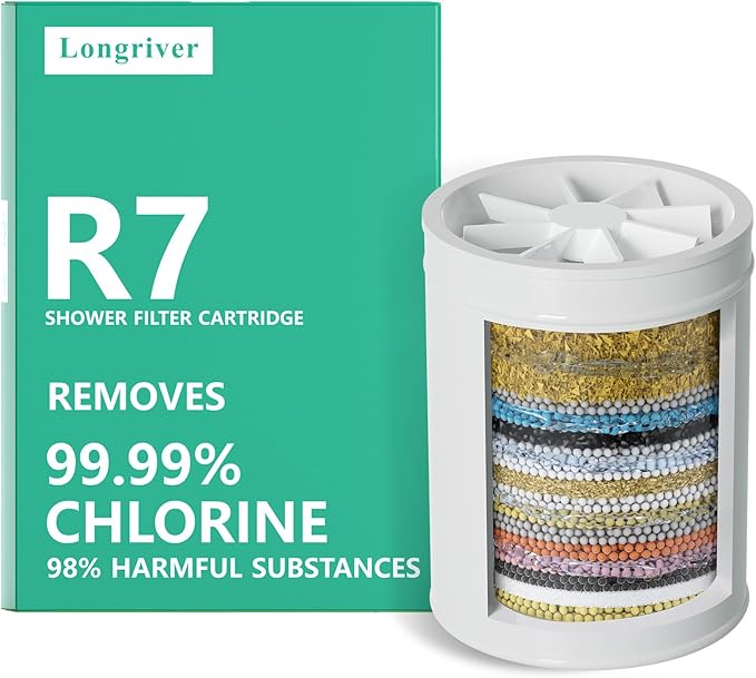 1 Pack 33 Stage Universal Shower Filter Replacement Cartridge by DesignedforaSpa-LikeShower