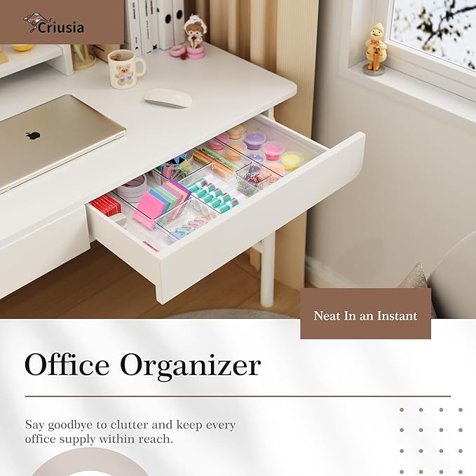 Criusia Clear Drawer Organizer 7 PCS - Image 6