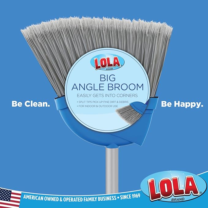 Angle Broom, Large Style, Made w/Recycled Soda Bottle Bristles, & Aluminum - Image 5