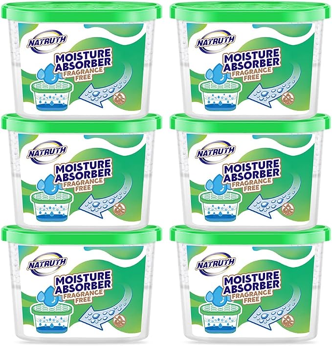 NATRUTH Moisture Absorber boxes, Unscented 500ml*10.5OZ Closet Dehumidifier by HOME