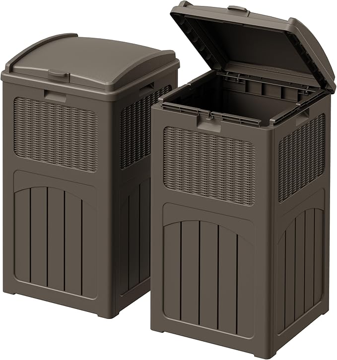 Devoko 33 Gallon Outdoor Trash Can by DEVOKO