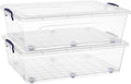 Superio Storage Bins with Lids, Stackable Totes, BPA Free, Odor Free, Organizer by Superio