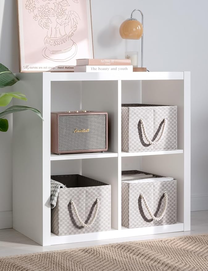 StorageWorks Storage Baskets for Shelves, Foldable Fabric Closet Storage Bins - Image 6