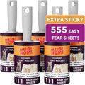 Lint Rollers for Pet Hair Extra Sticky, 555 Sheets Mega Value Set Lint Roller by MEIQIHOME