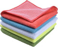 SINLAND 5 Color Assorted Microfiber Dish Cloth Towels Best Kitchen Cloths by SINLAND