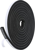 Weather Stripping Door Seal Strip- 1/2 Inch X 2/5 Inch X 13Feet, Strong Adhesive by Amzjjle