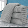 VOOVA & MOVAS Grey Hand Towels for Bathroom, Large 18" x 28" by VOOVAMOVAS