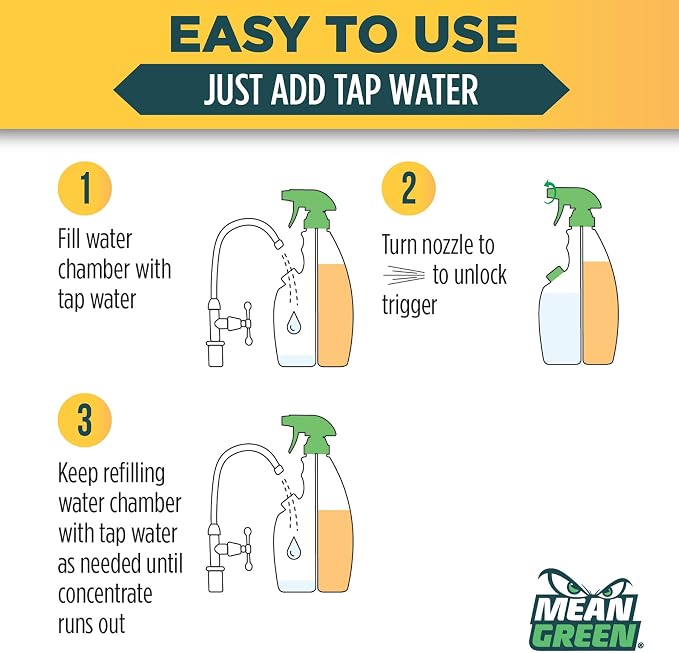 Mean Green Refillable Ultra Powered CONCENTRATE Bathroom Cleaner, Tropical - Image 4