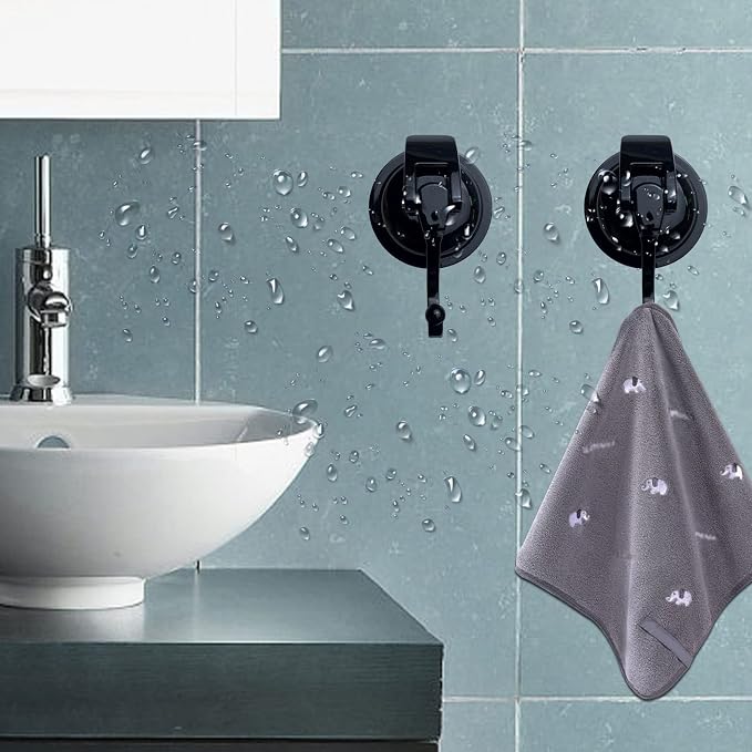 Heavy Duty Suction Cup Hooks for Shower, Bathroom Robe, Garland Decoration - Image 3