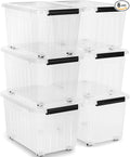 Citylife 54 QT Clear Plastic Storage Bins by CitylifeHomeOrganization