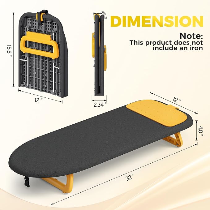 KINGBOARD Tabletop Ironing Board, Small Ironing Board - Image 2