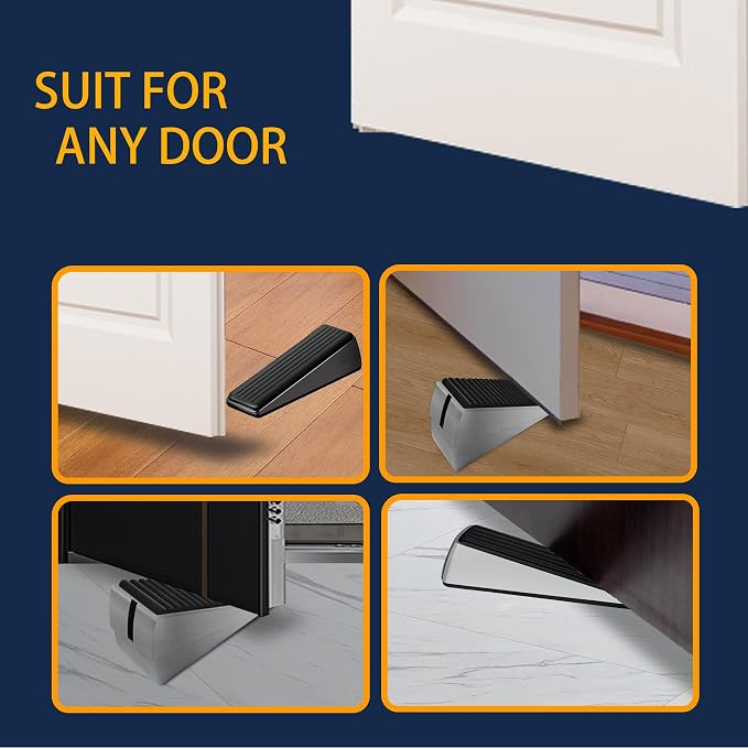 Strongest Door Stopper for Bottom of Door, Heavy Duty Door Stop Wedge Made of - Image 2