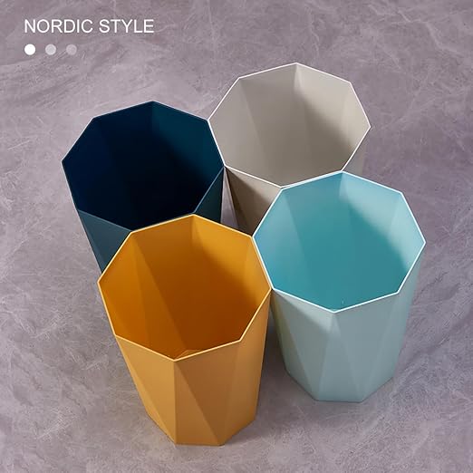 2 Pack Small Trash Can 1.8 Gallon Waste Basket Bathroom Garbage Bin - Image 6