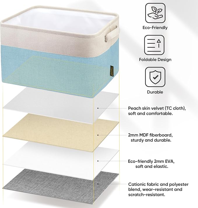 BALEINE 3 Pack Fabric Storage Bins - Image 6