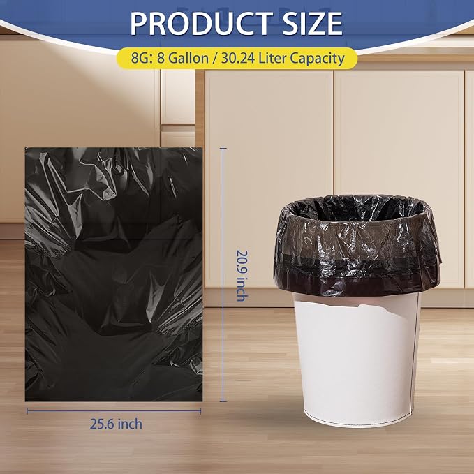 8 Gallon Trash Bags Heavy Duty - Image 3