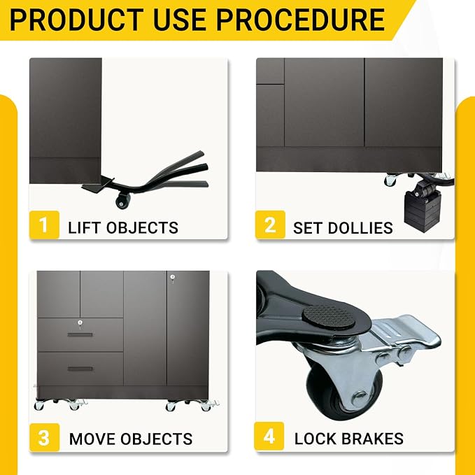 3306Lb Furniture Dolly Set, Furniture Movers - Image 6