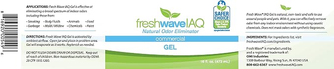 Fresh Wave IAQ Commercial Odor Eliminating Gel, 16 Fl. Oz. | Pack of 6 | Odor - Image 9
