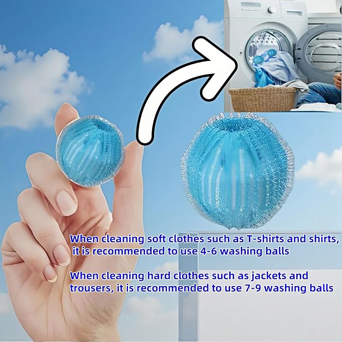 12 PCS Pet Hair Remover for Laundry & Dryer, Reusable Laundry Lint Catcher - Image 7