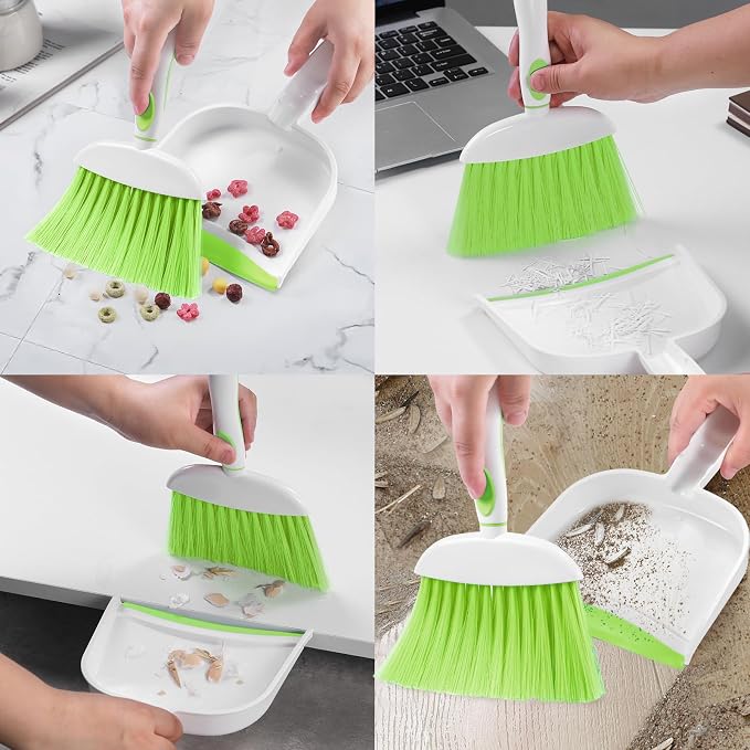 NACENA Small Dust Pan and Brush Set, Mini Broom and Dustpan Set Small Hand - Image 5
