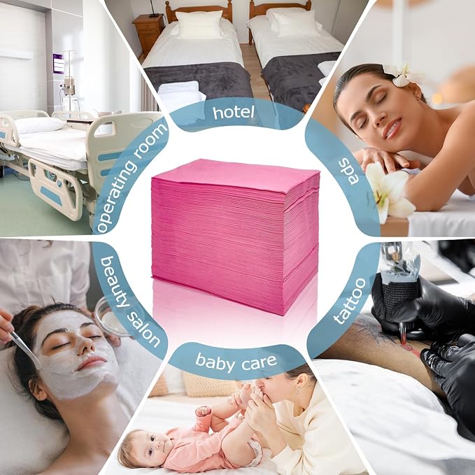 100Pcs Disposable Massage Table Sheets 31" x 71" Non-Woven Fabric Disposable - Image 6