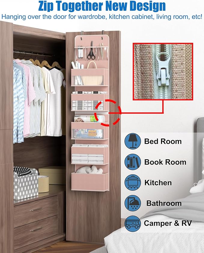 Closet Organizers and Storage, Over The Door Organizer, 6 Shelf Camper Storage - Image 6