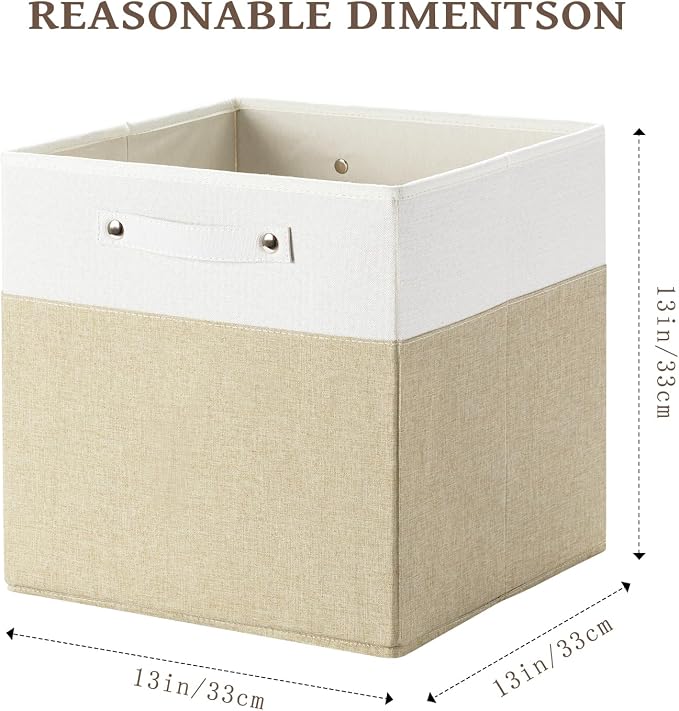 13 x 13 Inch Fine Linen Storage Bins - Image 3